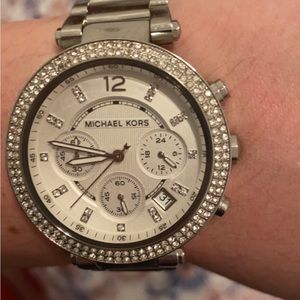 Silver woman Michael Kors watch